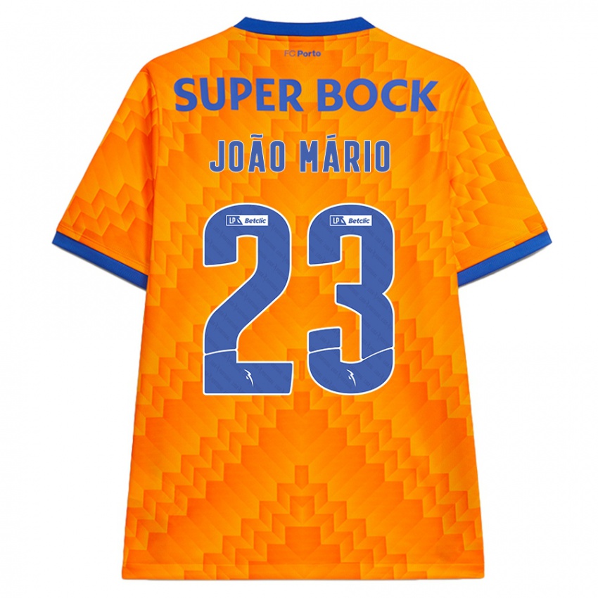 Niño Camiseta Joao Mario #23 Naranja 2ª Equipación 2024/25 La Camisa Argentina