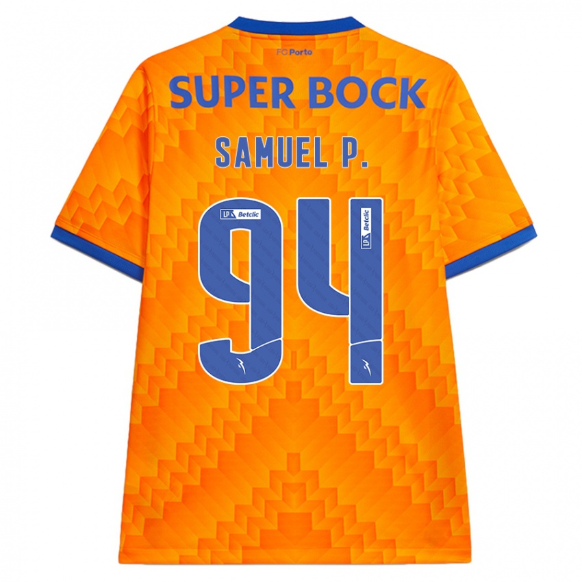 Niño Camiseta Samuel #94 Naranja 2ª Equipación 2024/25 La Camisa Argentina