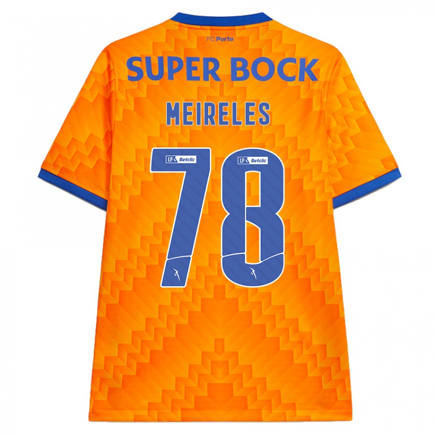 Niño Camiseta Jorge Meireles #78 Naranja 2ª Equipación 2024/25 La Camisa Argentina