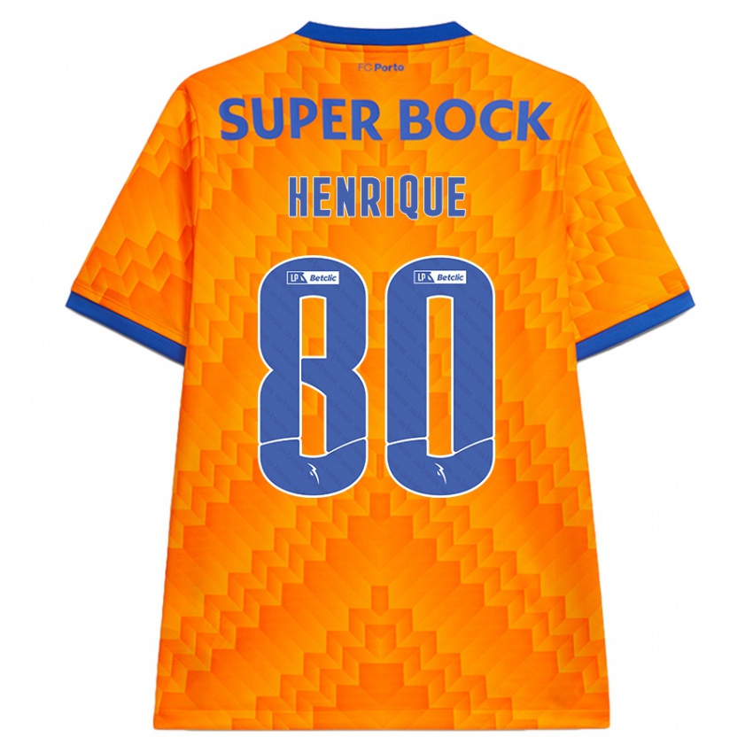 Niño Camiseta Kaio Henrique #80 Naranja 2ª Equipación 2024/25 La Camisa Argentina