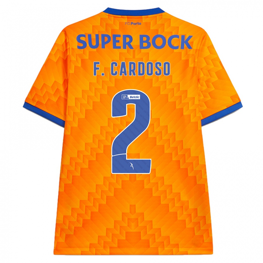 Niño Camiseta Fabio Cardoso #2 Naranja 2ª Equipación 2024/25 La Camisa Argentina