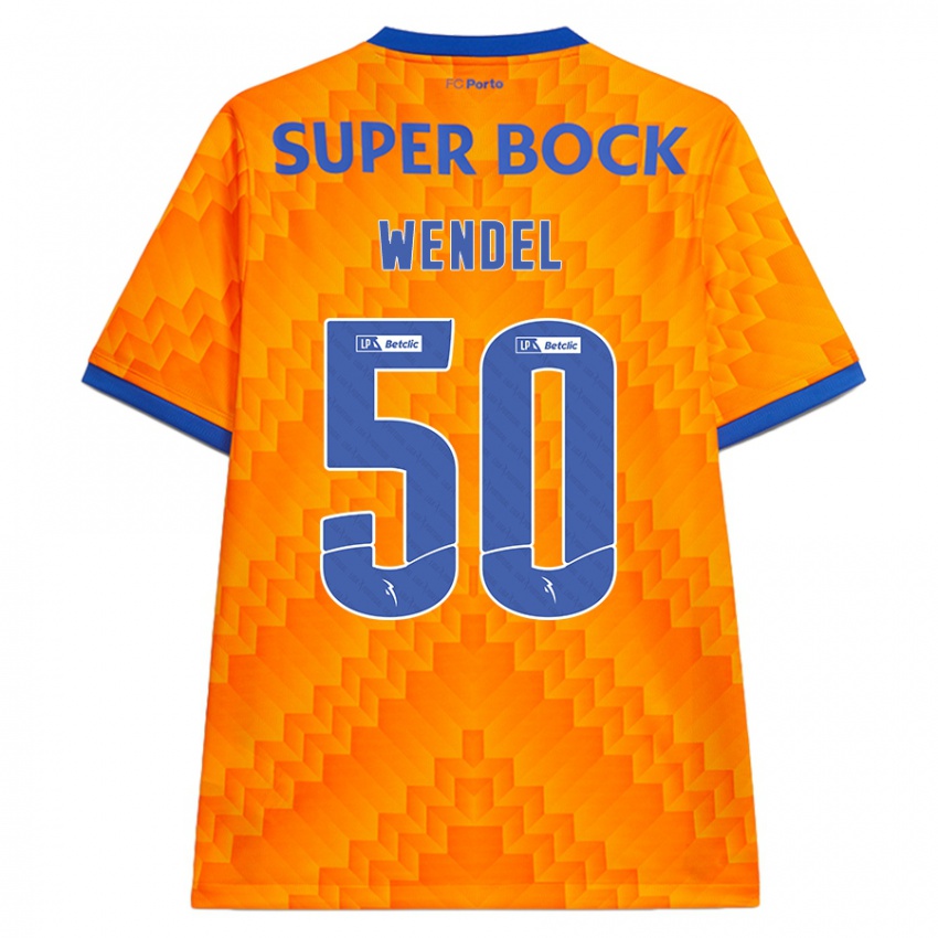 Niño Camiseta Wendel #50 Naranja 2ª Equipación 2024/25 La Camisa Argentina