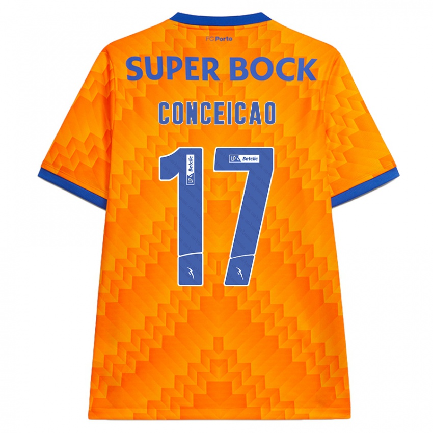 Niño Camiseta Rodrigo Conceicao #17 Naranja 2ª Equipación 2024/25 La Camisa Argentina