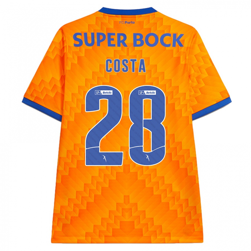 Niño Camiseta Bruno Costa #28 Naranja 2ª Equipación 2024/25 La Camisa Argentina