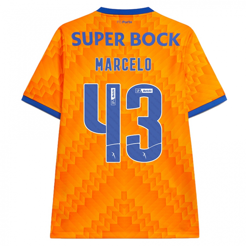 Niño Camiseta Joao Marcelo #43 Naranja 2ª Equipación 2024/25 La Camisa Argentina