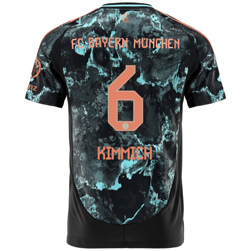 Niño Camiseta Joshua Kimmich #6 Negro 2ª Equipación 2024/25 La Camisa Argentina