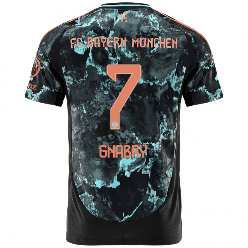 Niño Camiseta Serge Gnabry #7 Negro 2ª Equipación 2024/25 La Camisa Argentina