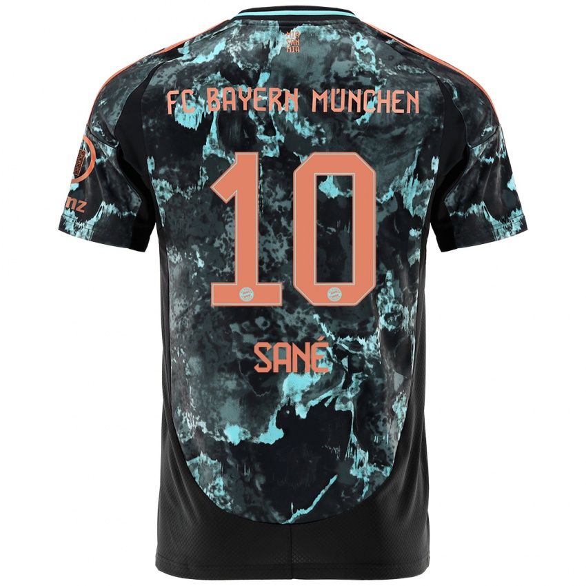 Niño Camiseta Leroy Sane #10 Negro 2ª Equipación 2024/25 La Camisa Argentina