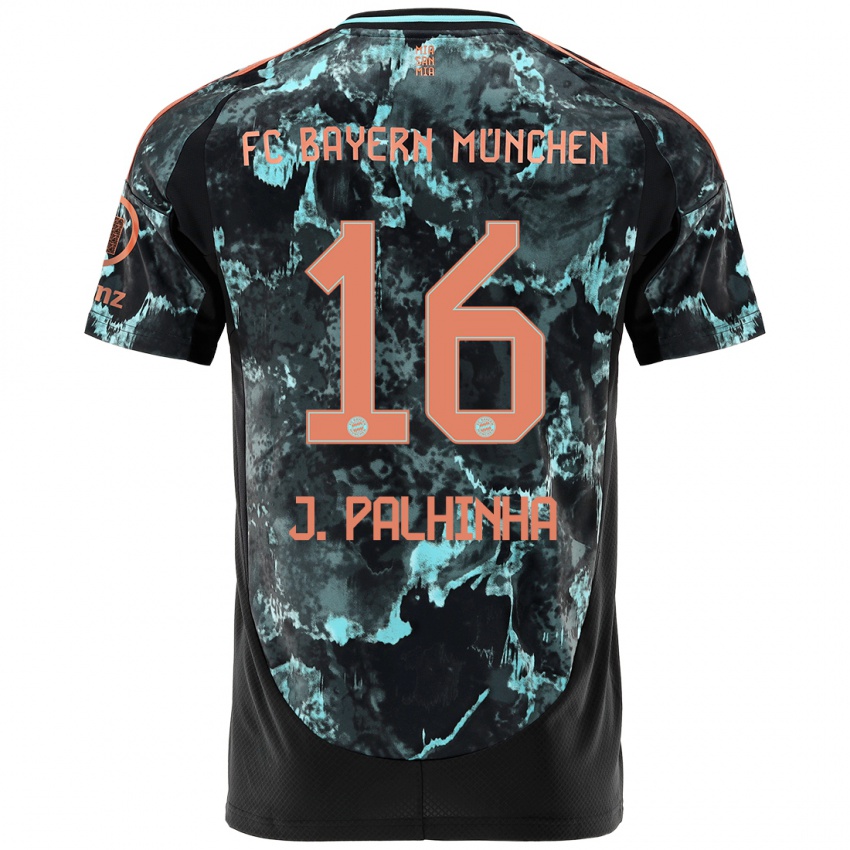 Niño Camiseta João Palhinha #16 Negro 2ª Equipación 2024/25 La Camisa Argentina