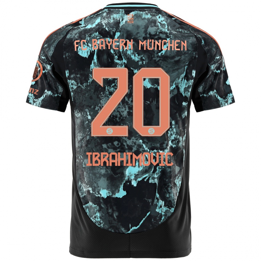 Niño Camiseta Arijon Ibrahimovic #20 Negro 2ª Equipación 2024/25 La Camisa Argentina