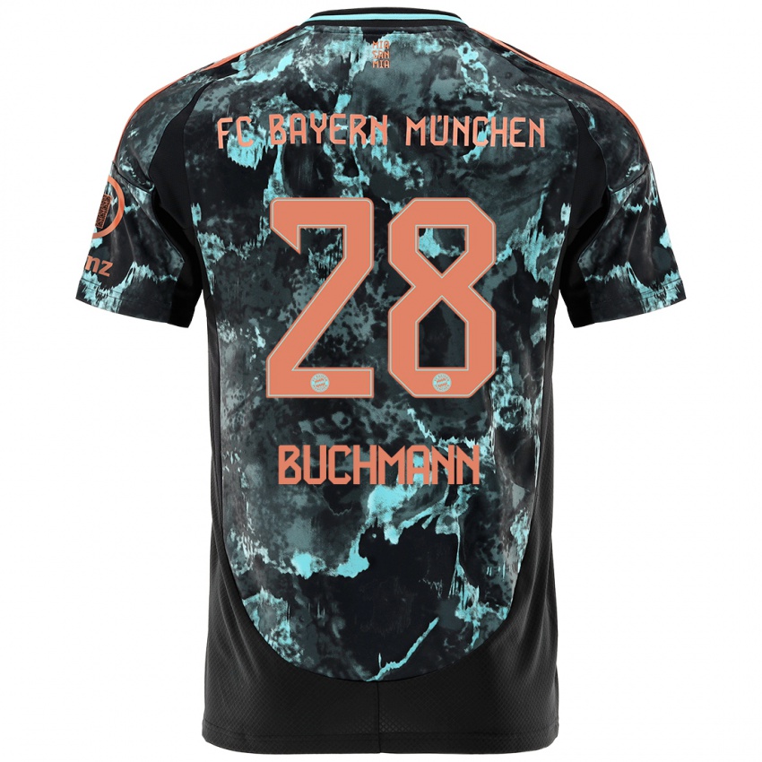 Niño Camiseta Tarek Buchmann #28 Negro 2ª Equipación 2024/25 La Camisa Argentina