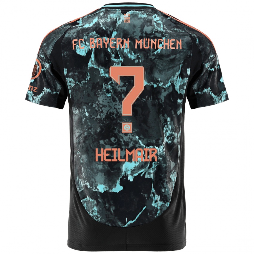 Niño Camiseta Hannes Heilmair #0 Negro 2ª Equipación 2024/25 La Camisa Argentina