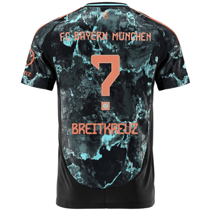 Niño Camiseta Steve Breitkreuz #0 Negro 2ª Equipación 2024/25 La Camisa Argentina