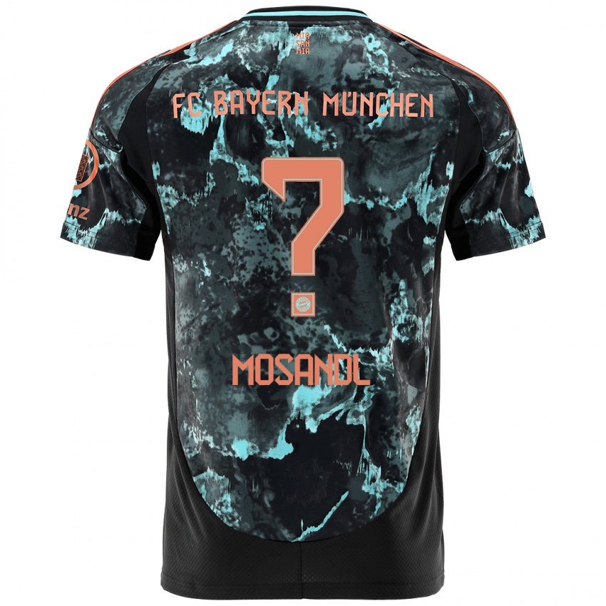 Niño Camiseta Moritz Mosandl #0 Negro 2ª Equipación 2024/25 La Camisa Argentina