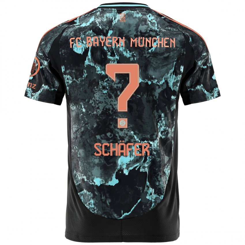 Niño Camiseta Luis Schäfer #0 Negro 2ª Equipación 2024/25 La Camisa Argentina