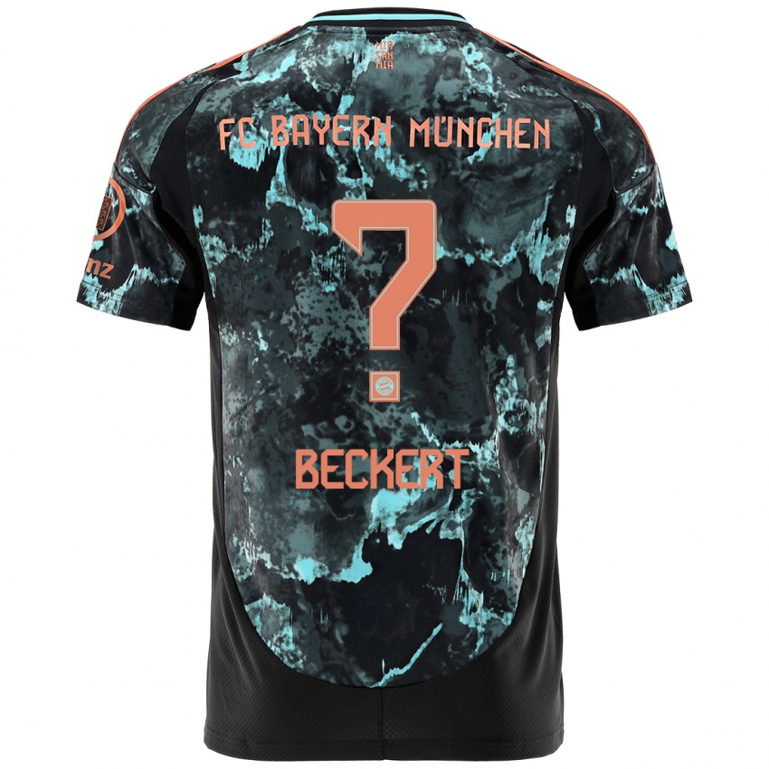 Niño Camiseta Valentin Beckert #0 Negro 2ª Equipación 2024/25 La Camisa Argentina