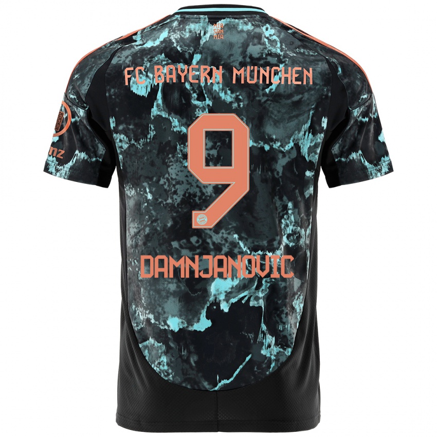 Niño Camiseta Jovana Damnjanovic #9 Negro 2ª Equipación 2024/25 La Camisa Argentina