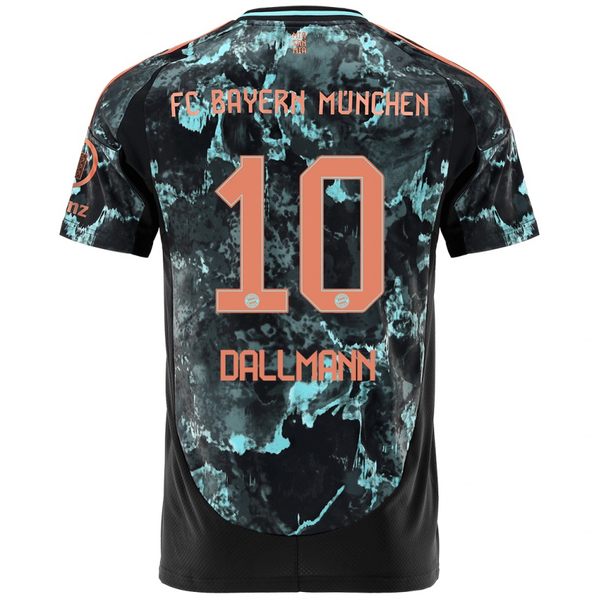 Niño Camiseta Linda Dallmann #10 Negro 2ª Equipación 2024/25 La Camisa Argentina