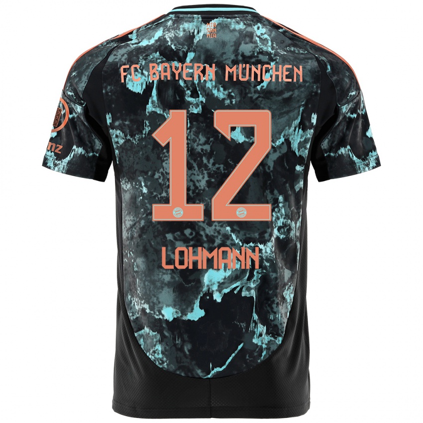 Niño Camiseta Sydney Lohmann #12 Negro 2ª Equipación 2024/25 La Camisa Argentina