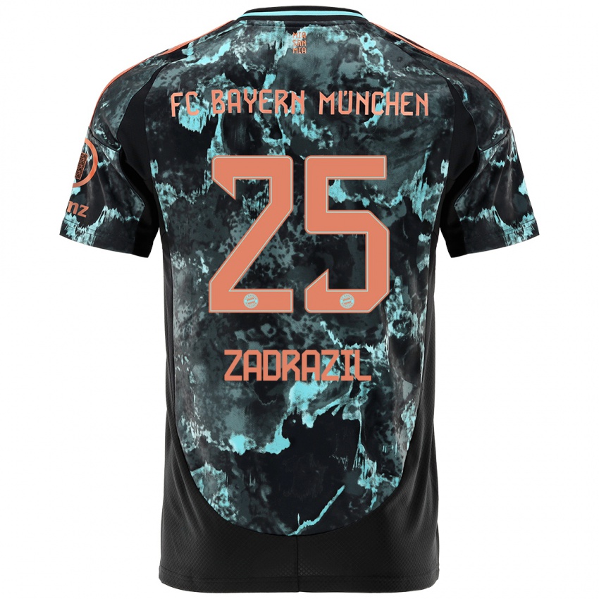 Niño Camiseta Sarah Zadrazil #25 Negro 2ª Equipación 2024/25 La Camisa Argentina