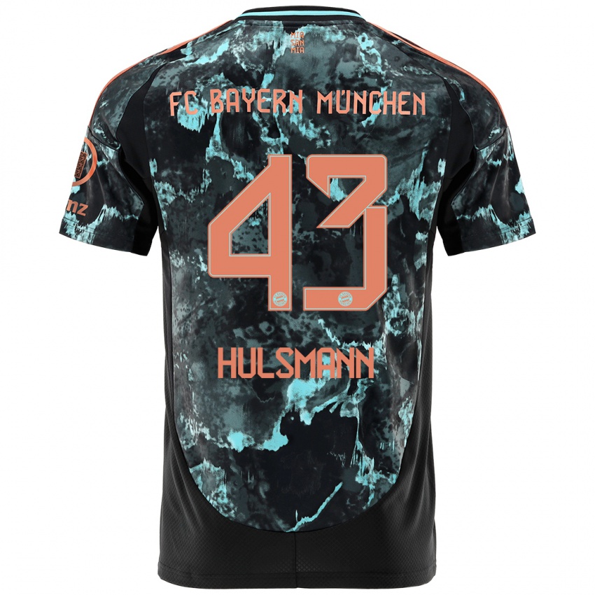 Niño Camiseta Tom Hulsmann #43 Negro 2ª Equipación 2024/25 La Camisa Argentina