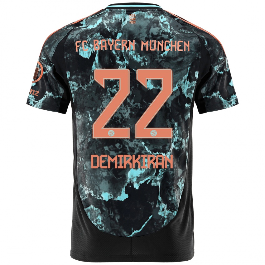 Niño Camiseta Ediz Demirkiran #22 Negro 2ª Equipación 2024/25 La Camisa Argentina