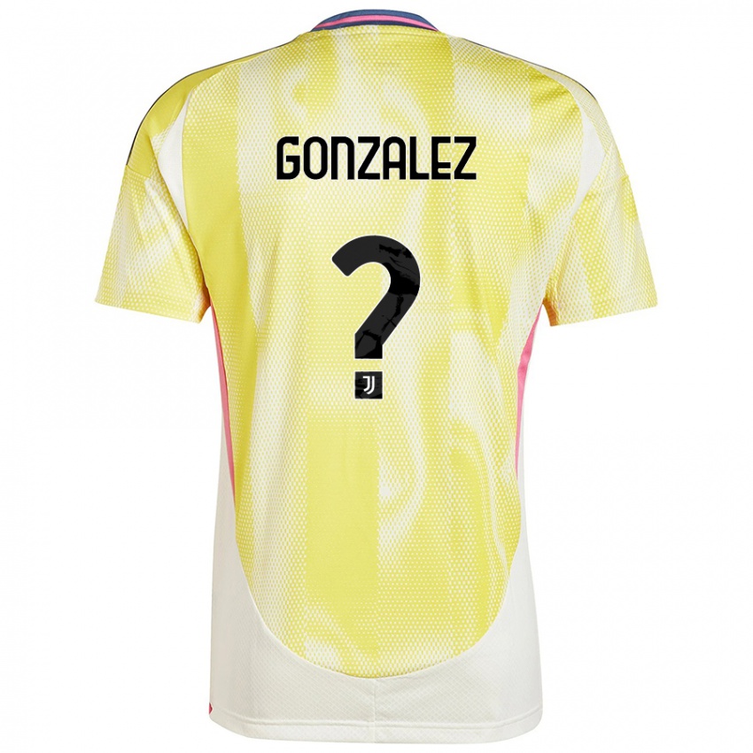 Niño Camiseta Facundo González #0 Amarillo Solar 2ª Equipación 2024/25 La Camisa Argentina