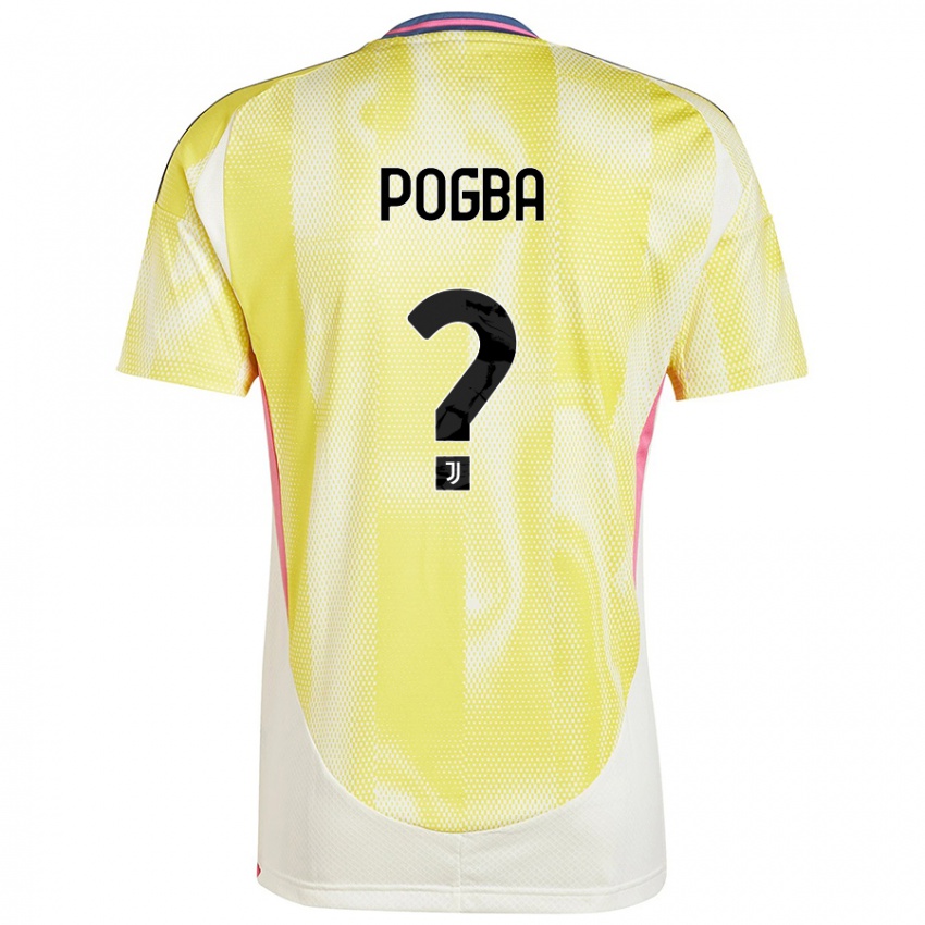 Niño Camiseta Paul Pogba #0 Amarillo Solar 2ª Equipación 2024/25 La Camisa Argentina