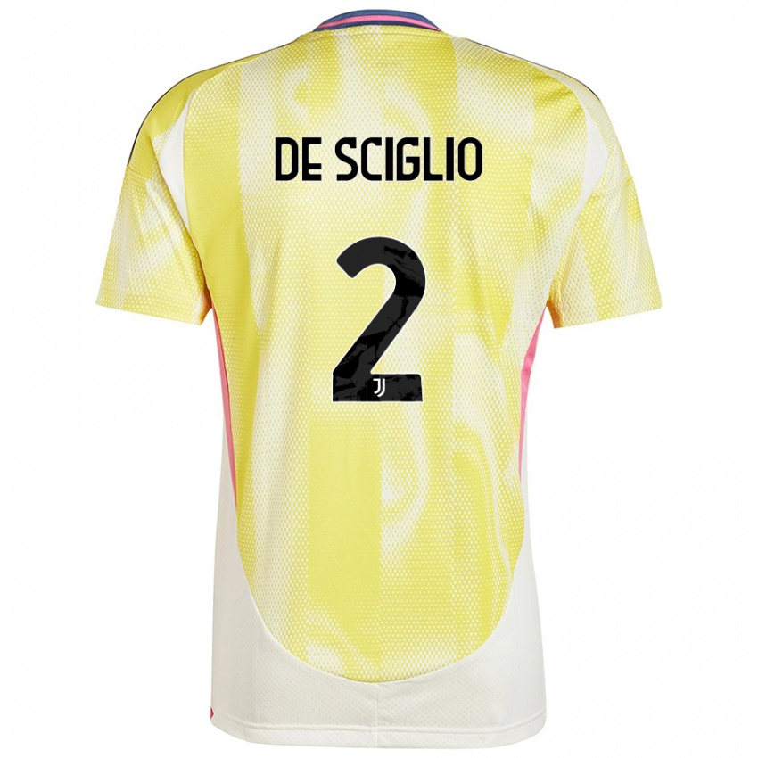 Niño Camiseta Mattia De Sciglio #2 Amarillo Solar 2ª Equipación 2024/25 La Camisa Argentina