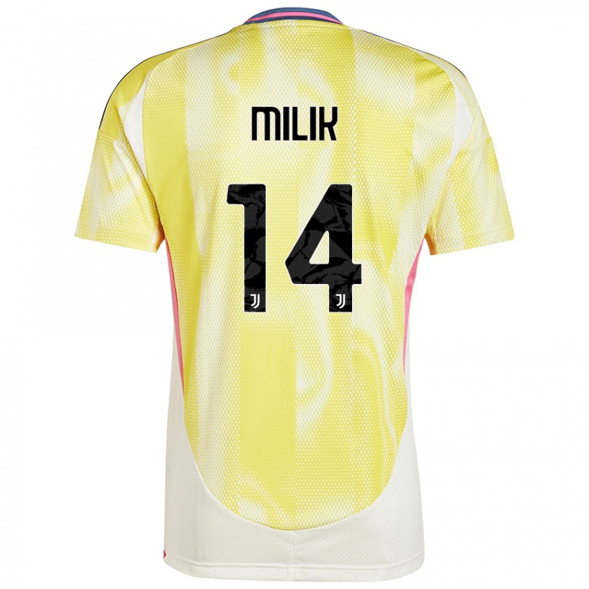 Niño Camiseta Arkadiusz Milik #14 Amarillo Solar 2ª Equipación 2024/25 La Camisa Argentina