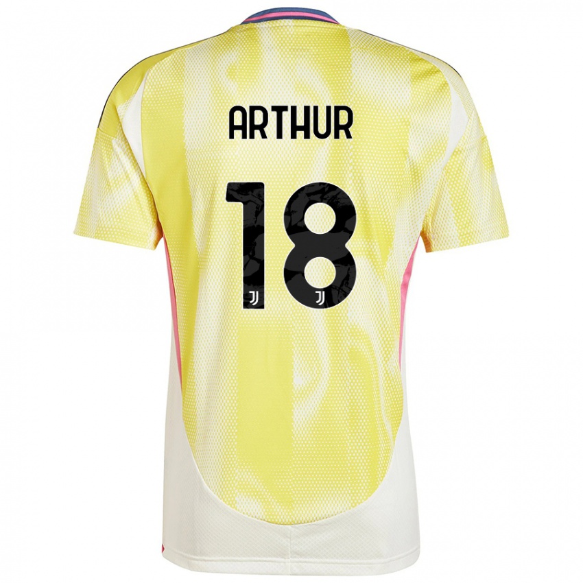 Niño Camiseta Arthur Melo #18 Amarillo Solar 2ª Equipación 2024/25 La Camisa Argentina