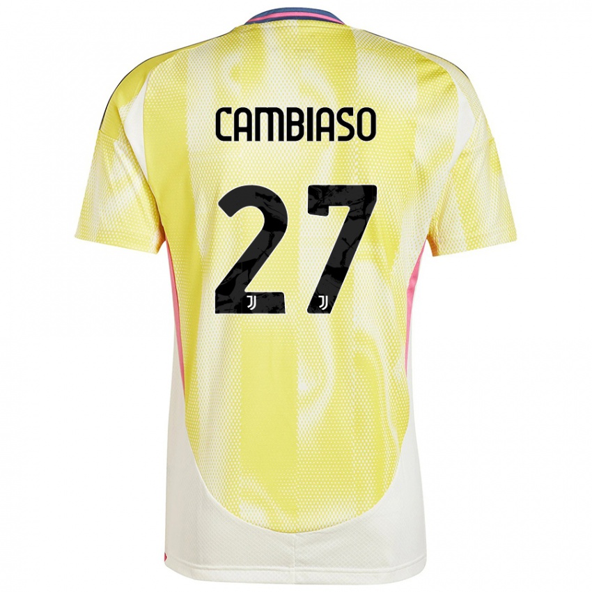 Niño Camiseta Andrea Cambiaso #27 Amarillo Solar 2ª Equipación 2024/25 La Camisa Argentina