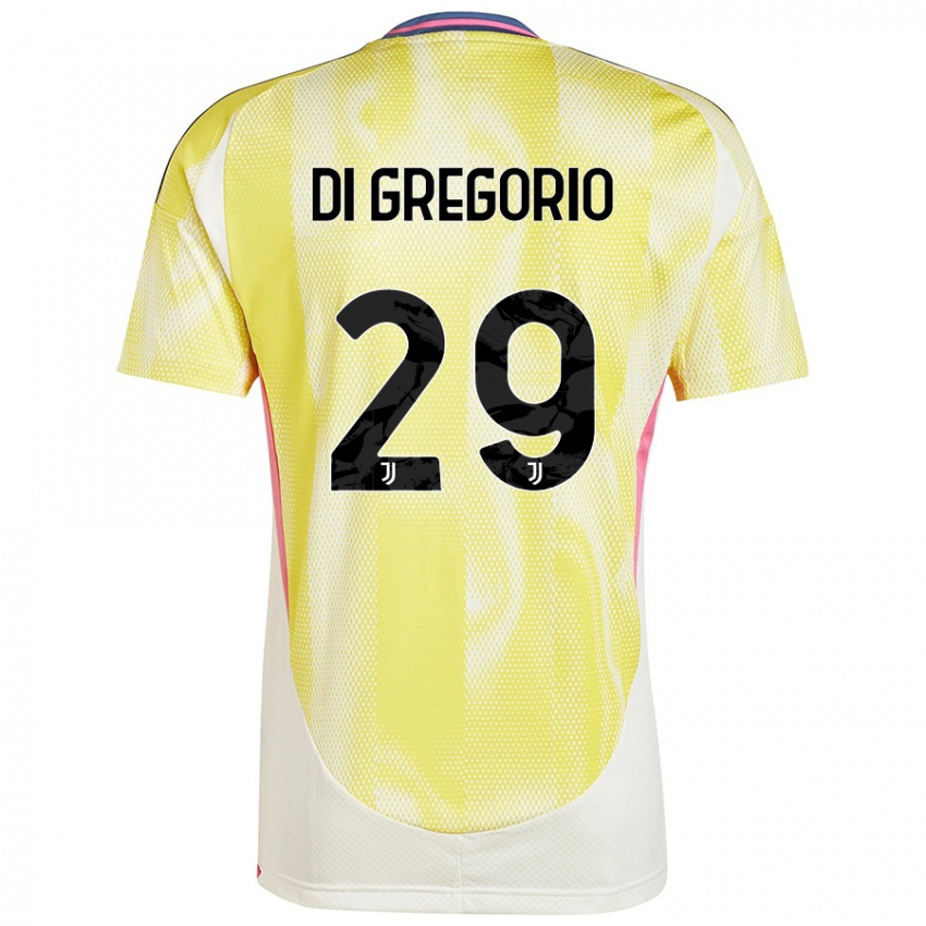 Niño Camiseta Michele Di Gregorio #29 Amarillo Solar 2ª Equipación 2024/25 La Camisa Argentina