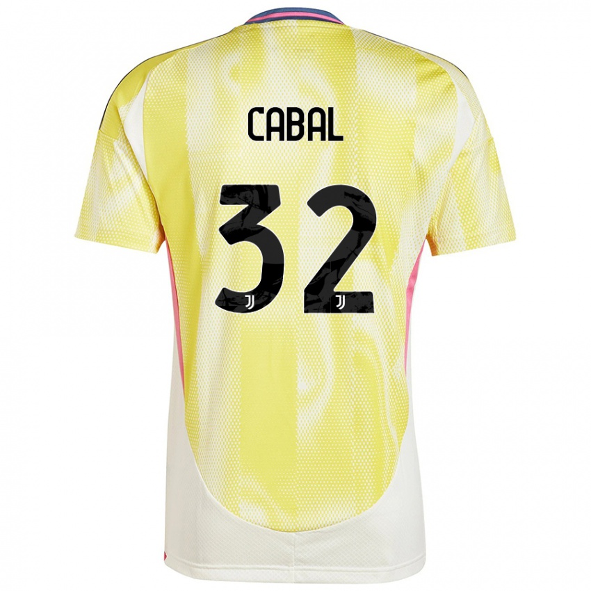 Niño Camiseta Juan Cabal #32 Amarillo Solar 2ª Equipación 2024/25 La Camisa Argentina