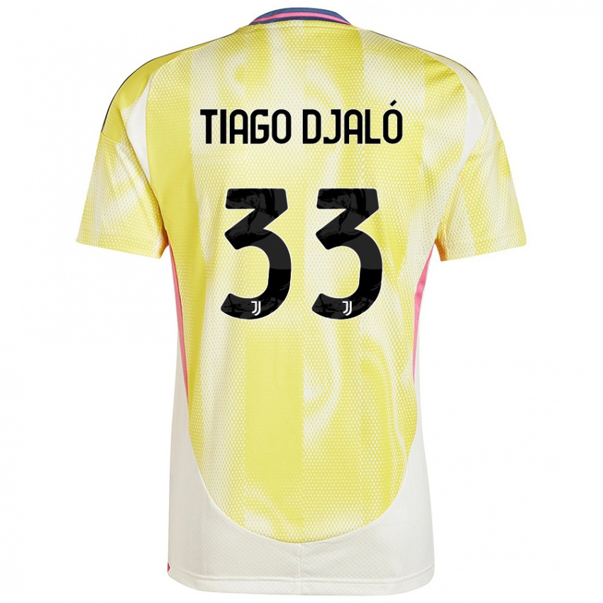 Niño Camiseta Tiago Djaló #33 Amarillo Solar 2ª Equipación 2024/25 La Camisa Argentina