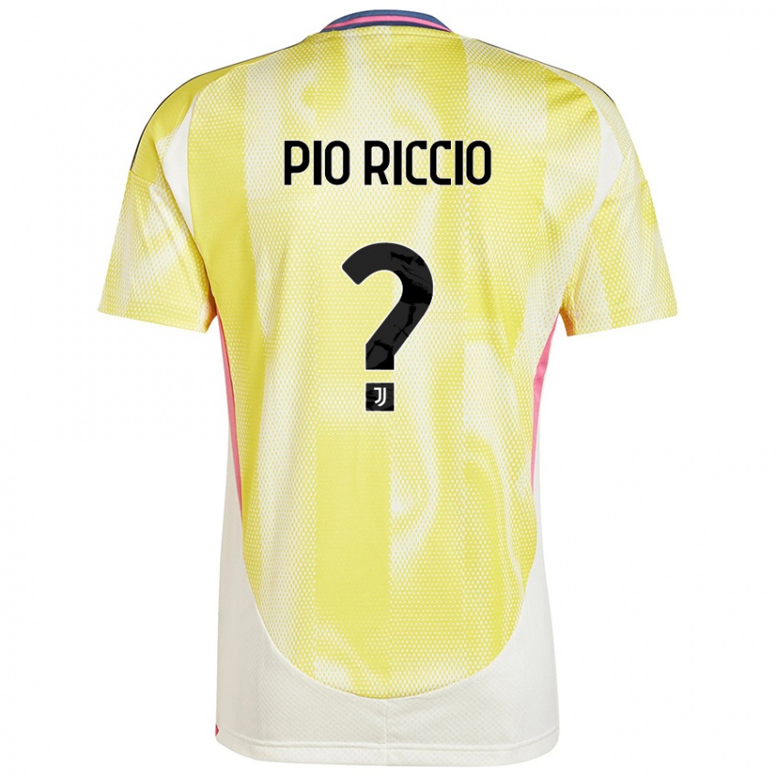 Niño Camiseta Alessandro Pio Riccio #0 Amarillo Solar 2ª Equipación 2024/25 La Camisa Argentina