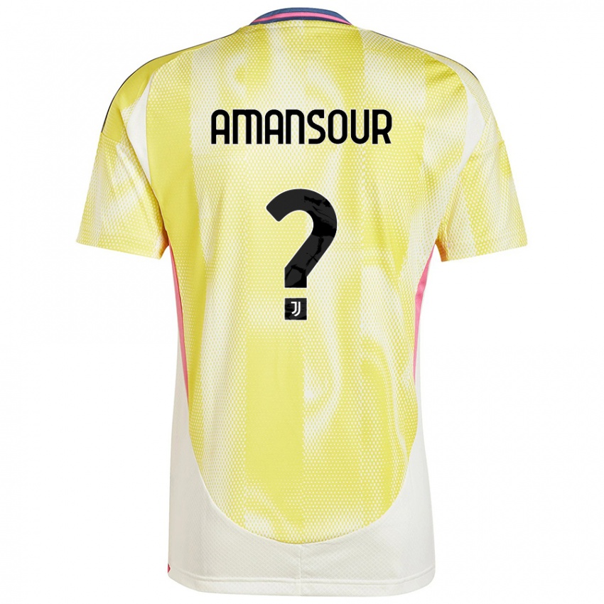 Niño Camiseta Adam Amansour #0 Amarillo Solar 2ª Equipación 2024/25 La Camisa Argentina