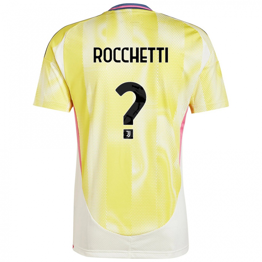 Niño Camiseta Edoardo Rocchetti #0 Amarillo Solar 2ª Equipación 2024/25 La Camisa Argentina