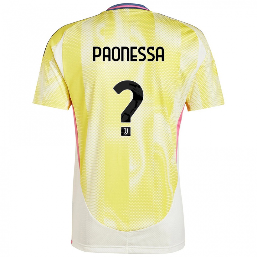 Niño Camiseta Riccardo Paonessa #0 Amarillo Solar 2ª Equipación 2024/25 La Camisa Argentina