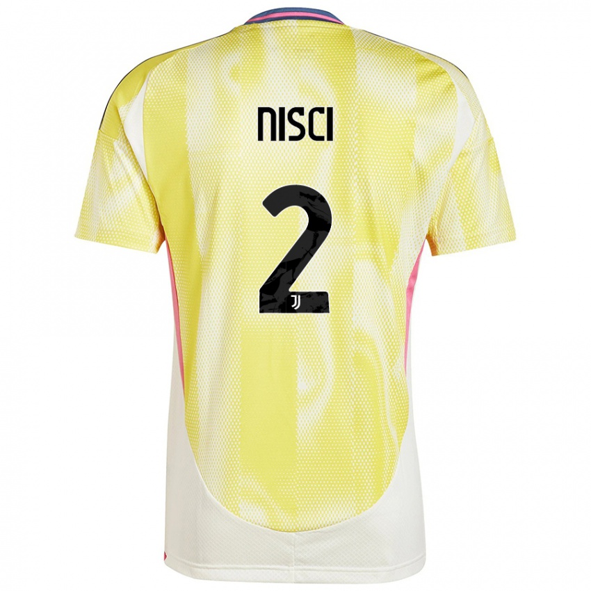 Niño Camiseta Alessandro Nisci #2 Amarillo Solar 2ª Equipación 2024/25 La Camisa Argentina