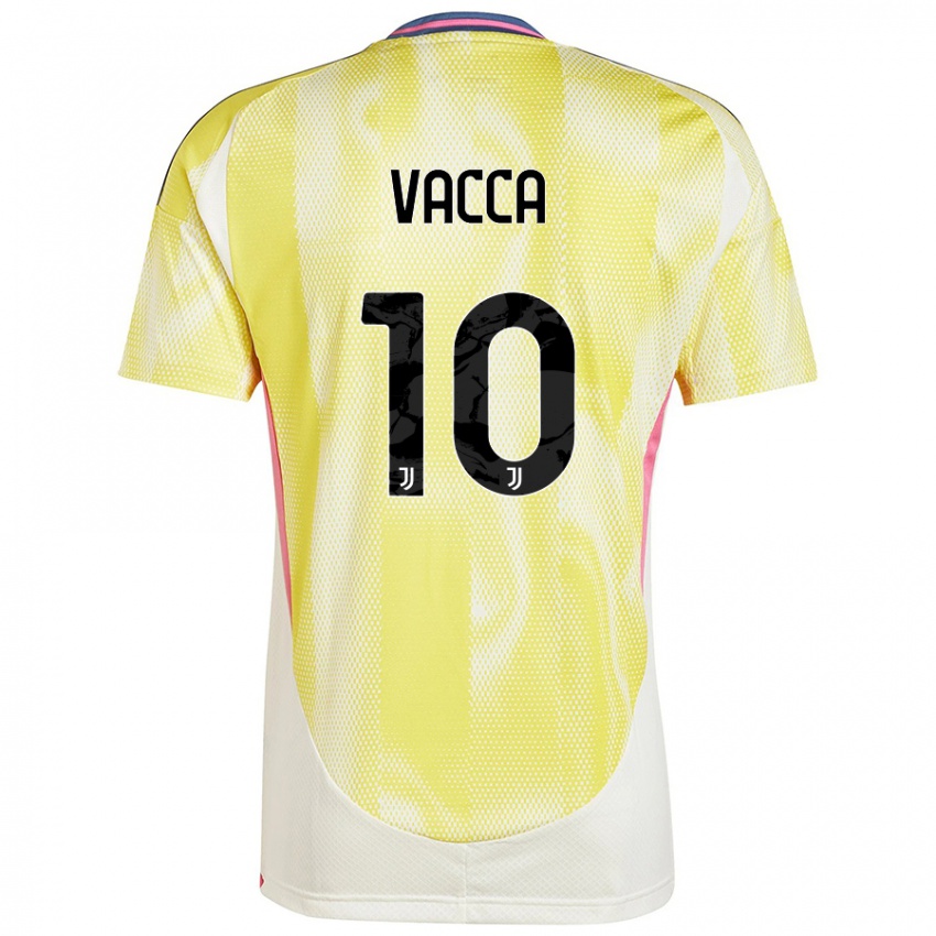 Niño Camiseta Alessio Vacca #10 Amarillo Solar 2ª Equipación 2024/25 La Camisa Argentina