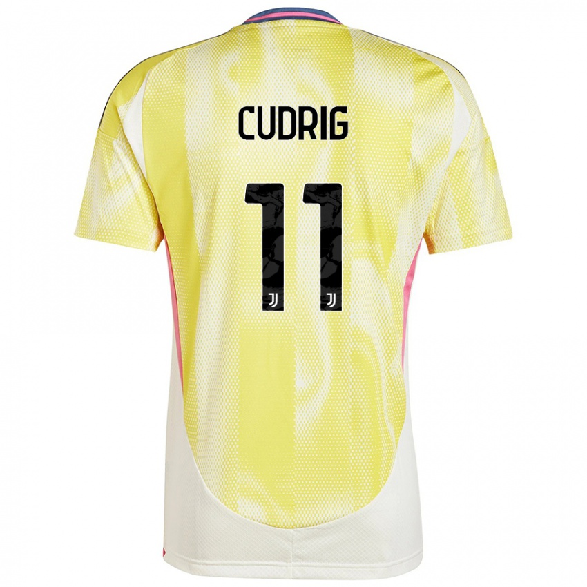 Niño Camiseta Nicolò Cudrig #11 Amarillo Solar 2ª Equipación 2024/25 La Camisa Argentina