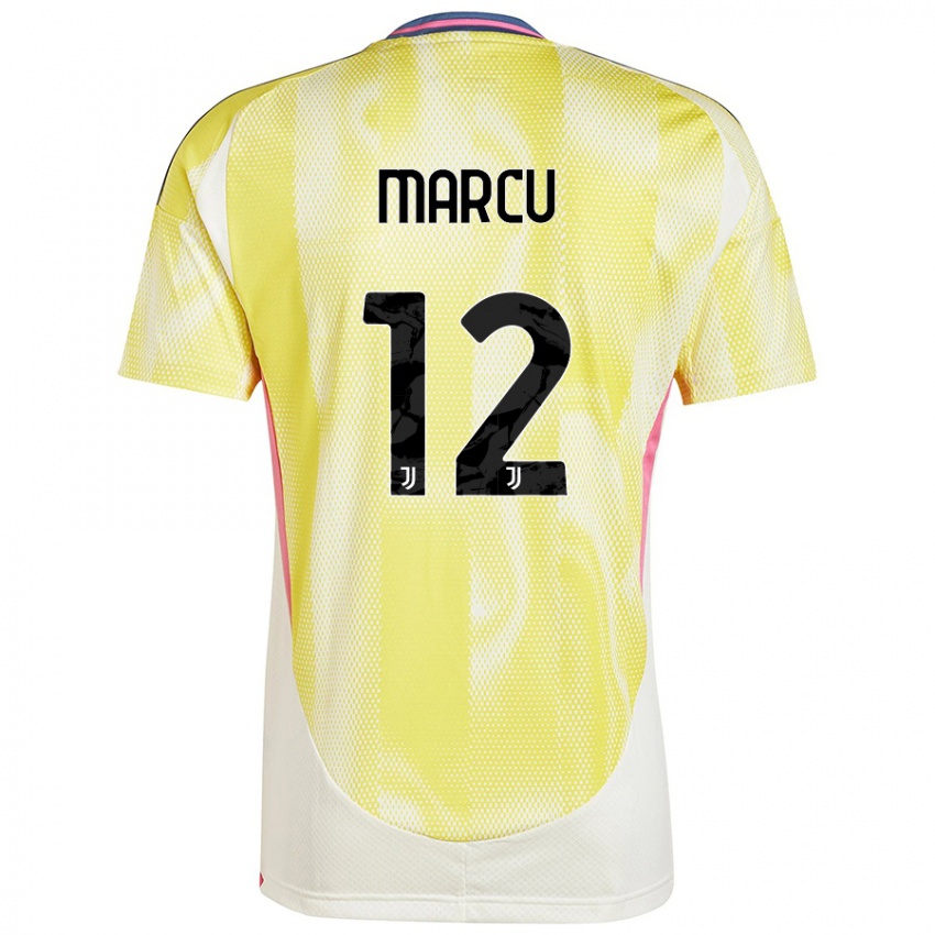 Niño Camiseta Alessio Marcu #12 Amarillo Solar 2ª Equipación 2024/25 La Camisa Argentina