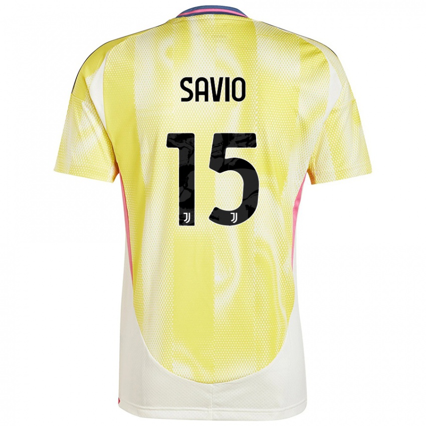 Niño Camiseta Federico Savio #15 Amarillo Solar 2ª Equipación 2024/25 La Camisa Argentina