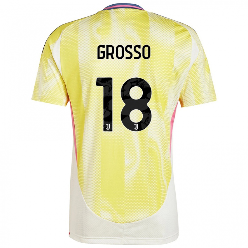 Niño Camiseta Filippo Grosso #18 Amarillo Solar 2ª Equipación 2024/25 La Camisa Argentina