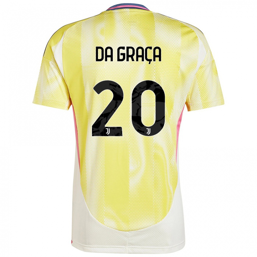 Niño Camiseta Cosimo Da Graça #20 Amarillo Solar 2ª Equipación 2024/25 La Camisa Argentina