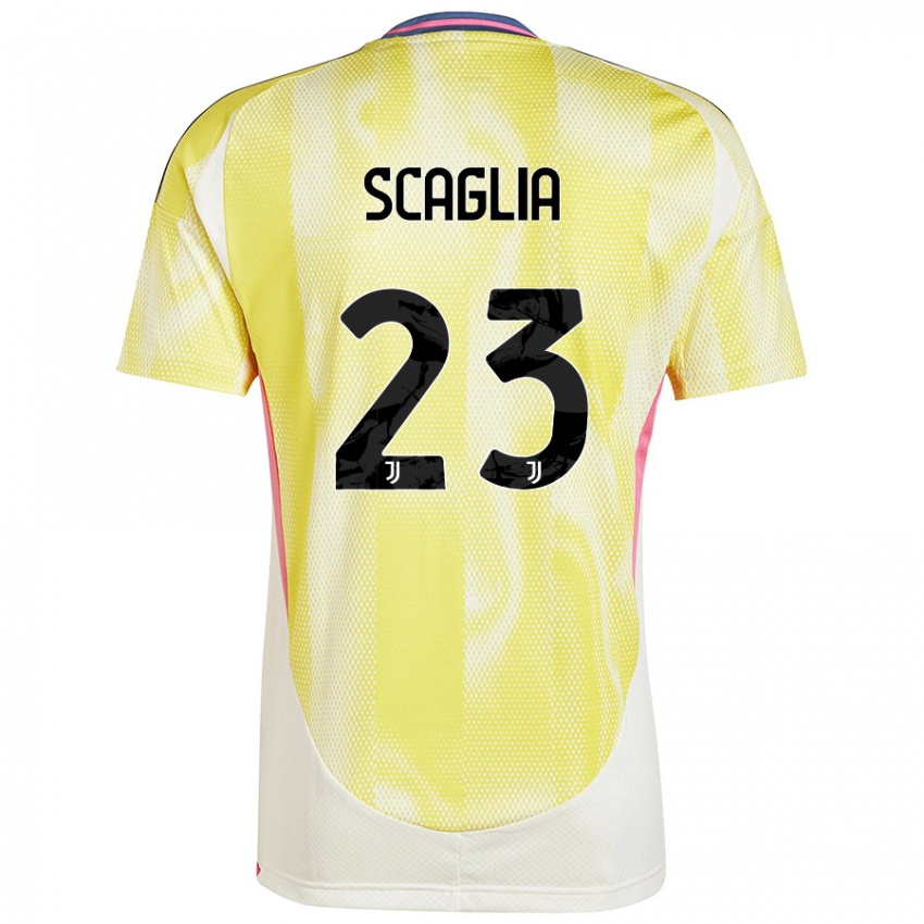 Niño Camiseta Filippo Scaglia #23 Amarillo Solar 2ª Equipación 2024/25 La Camisa Argentina