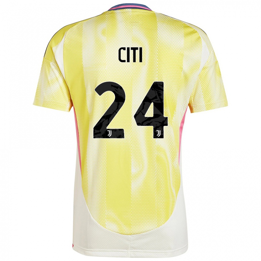 Niño Camiseta Alessandro Citi #24 Amarillo Solar 2ª Equipación 2024/25 La Camisa Argentina