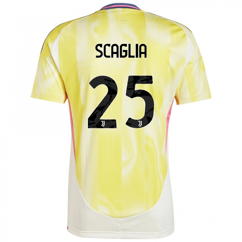 Niño Camiseta Simone Scaglia #25 Amarillo Solar 2ª Equipación 2024/25 La Camisa Argentina