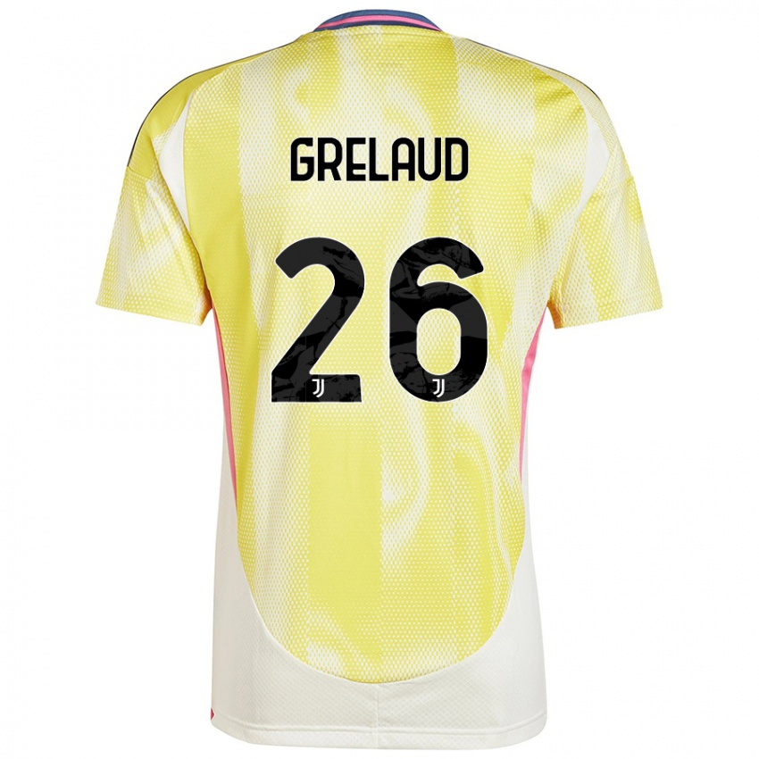 Niño Camiseta Josue Grelaud #26 Amarillo Solar 2ª Equipación 2024/25 La Camisa Argentina